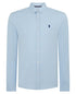Remus Uomo Plain Casual Shirt Sky